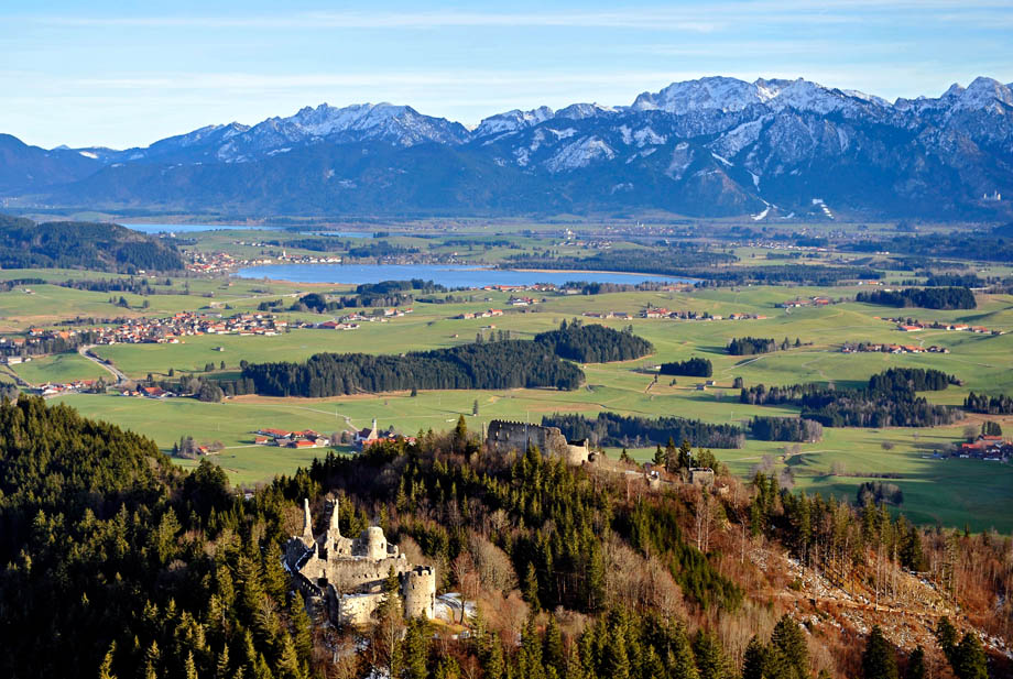 Luftbild Burg Hohenfreyberg Eisenberg